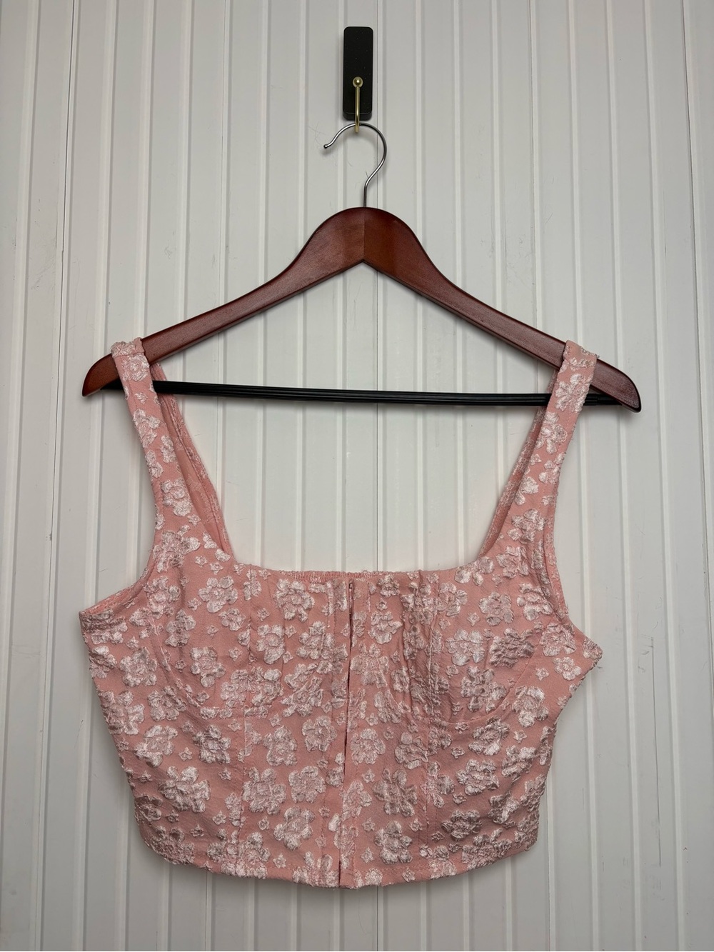 Wild Fable Cropped Corset Cropped Top M Velvet Burnout Regency Fairy Feminine